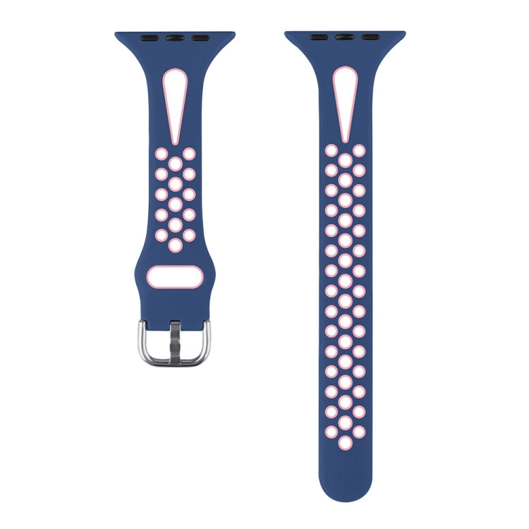 Water Drop Silicone Watch Band For Apple Watch Series, 7 45mm / 6&SE&5&4 44mm / 3&2&1 42mm, 7 41mm / 6&SE&5&4 40mm / 3&2&1 38mm